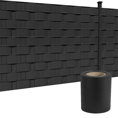 HENGMEI Recinzione protettiva in PVC con clip di 35m, Anthrazit, 35m - Ilgrandebazar