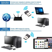 Carica l&#39;immagine nel visualizzatore di Gallery, Maxesla Adattatore WiFi USB Mini 1200 Mbps Dual Band 1200Mbps - Ilgrandebazar