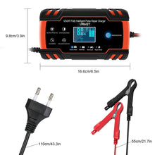 Carica l&#39;immagine nel visualizzatore di Gallery, URAQT Caricabatteria Auto, 12V/24V 8A Multi Protezioni Caricatore Rosso - Ilgrandebazar