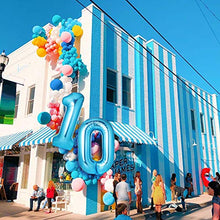 Carica l'immagine nel visualizzatore di Gallery, GeeRic Foil Palloncini Numeri 4 Blu, 40'' Gigante Numero Palloncino 4, Blu
