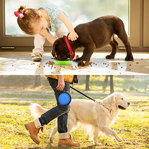 SENHAI Pieghevole Viaggio Ciotole per Cani Gatti Animali Domestici, 5 Pack... - Ilgrandebazar