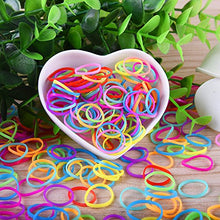 Carica l&#39;immagine nel visualizzatore di Gallery, EAONE 2000 Pezzi Multi Colore Elastici per Capelli Piccoli con Scatola... - Ilgrandebazar