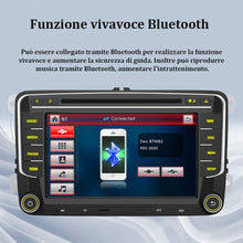 Carica l&#39;immagine nel visualizzatore di Gallery, AWESAFE Autoradio 2 Din per VW Volkswagen Golf 5 6 Polo Passat Skoda Seat Tiguan, 7 Pollici con GPS Navigatore Car Radio Supporta la funzione Comandi al volante Bluetooth Vivavoce CD DVD SD USB RDS