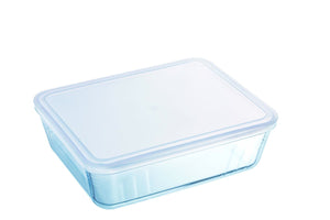 Pyrex Cook&Freeze Contenitore rett. con 27 x 22 x 9 cm, Bianco/Trasparente