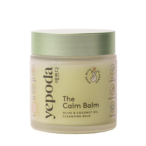 Yepoda - THE CALM BALM, Balsamo detergente con olio d'oliva e olio di cocco, struccante, cosmetici coreani (80 grammi)