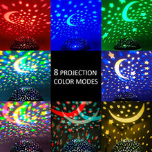 Carica l&#39;immagine nel visualizzatore di Gallery, Shayson Lampada Proiettore Stelle Luce Notturna LED di...