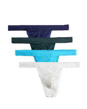 Carica l'immagine nel visualizzatore di Gallery, CSMARTE Uomo Tanga Mutande Perizomi Slip Morbidi Intimo (4 Nero, Large) - Ilgrandebazar