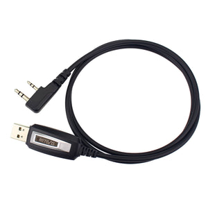 Retevis USB Cavo Programmazione 2 Pin Compatibile con Walkie Talkie Black - Ilgrandebazar
