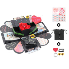 Carica l&#39;immagine nel visualizzatore di Gallery, Amycute Explosion Box,Scatola Sorpresa Creativa DIY Scrapbook Fatto a Nero - Ilgrandebazar