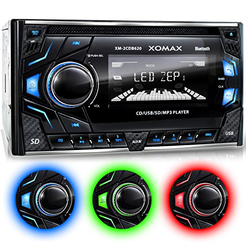 XOMAX XM-2CDB620 Autoradio con lettore CD I Vivavoce Bluetooth I RDS I 3...