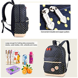 VBIGER Impermeabile Zaino Scuola Elementare per Ragazza (Blu) Blu