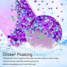 Carica l'immagine nel visualizzatore di Gallery, LeYi Custodia Galaxy A10 Glitter Cover con Vetro EU ZX NZ Sam M10 Teal/Purple