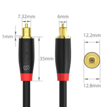 Carica l&#39;immagine nel visualizzatore di Gallery, Syncwire Cavo Ottico Audio Digitale 1.8M Toslink Platinum 1.8m