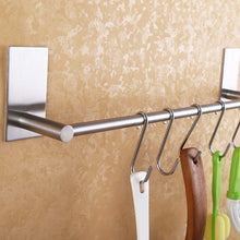 Carica l&#39;immagine nel visualizzatore di Gallery, ZUNTO Bagno Adesivo Porta Salviette Acciaio Inox 40cm Portasciugamani