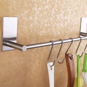 ZUNTO Bagno Adesivo Porta Salviette Acciaio Inox 40cm Portasciugamani