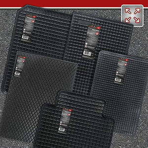 Walser - Tappetino Auto Rettangolare, in Gomma,41x28 cm Colore: Nero 41x28 - Ilgrandebazar