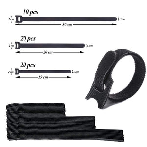 Fascette cavi, ZoneYan fissaggio fascette con riutilizzabili Hook e Loop... - Ilgrandebazar