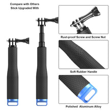 Carica l&#39;immagine nel visualizzatore di Gallery, Luxebell Selfie Stick Telescopico in Alluminio, per Gopro Perches de - Ilgrandebazar