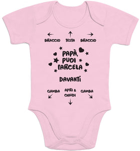 Shirtgeil papà puoi farcela - Regali teneri per Il Body Neonato Manica... - Ilgrandebazar