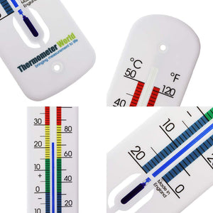 Termometro da parete grande 380 mm Colore codificato zone - Made in UK - Uso... - Ilgrandebazar