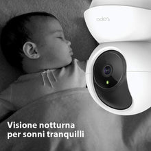 Carica l'immagine nel visualizzatore di Gallery, TP-Link Telecamera Wi-Fi Interno, Videocamera sorveglianza 1080P, Visione Notturna, Audio Bidirezionale, Notifiche in tempo reale del sensore di movimento(Tapo C200)