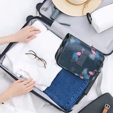 Carica l'immagine nel visualizzatore di Gallery, Beauty Case da Viaggio, YumSur Appeso Toiletry Organizer Travel trousse per donne e uomini - perfetto per viaggio/all'aperto Fenicottero Della Marina