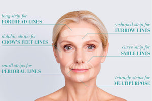 Blumbody Strisce Antirughe per il Viso - 240 Facial Cerotti la Rimozione... - Ilgrandebazar