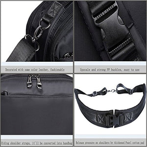 Zaino Per PC Portatile, YAOHU Porta Computer 15.6 Pollici Nero