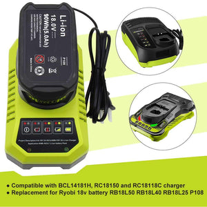 Powayup RB18L50 18V 5.0Ah Li-ion Batteria Sostituzione per Ryobi ONE+