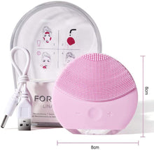 Carica l&#39;immagine nel visualizzatore di Gallery, Silicone Detergente viso Spazzola di Pulizia del viso, Sonic Electric Silicone Impermeabile Massaggiatore