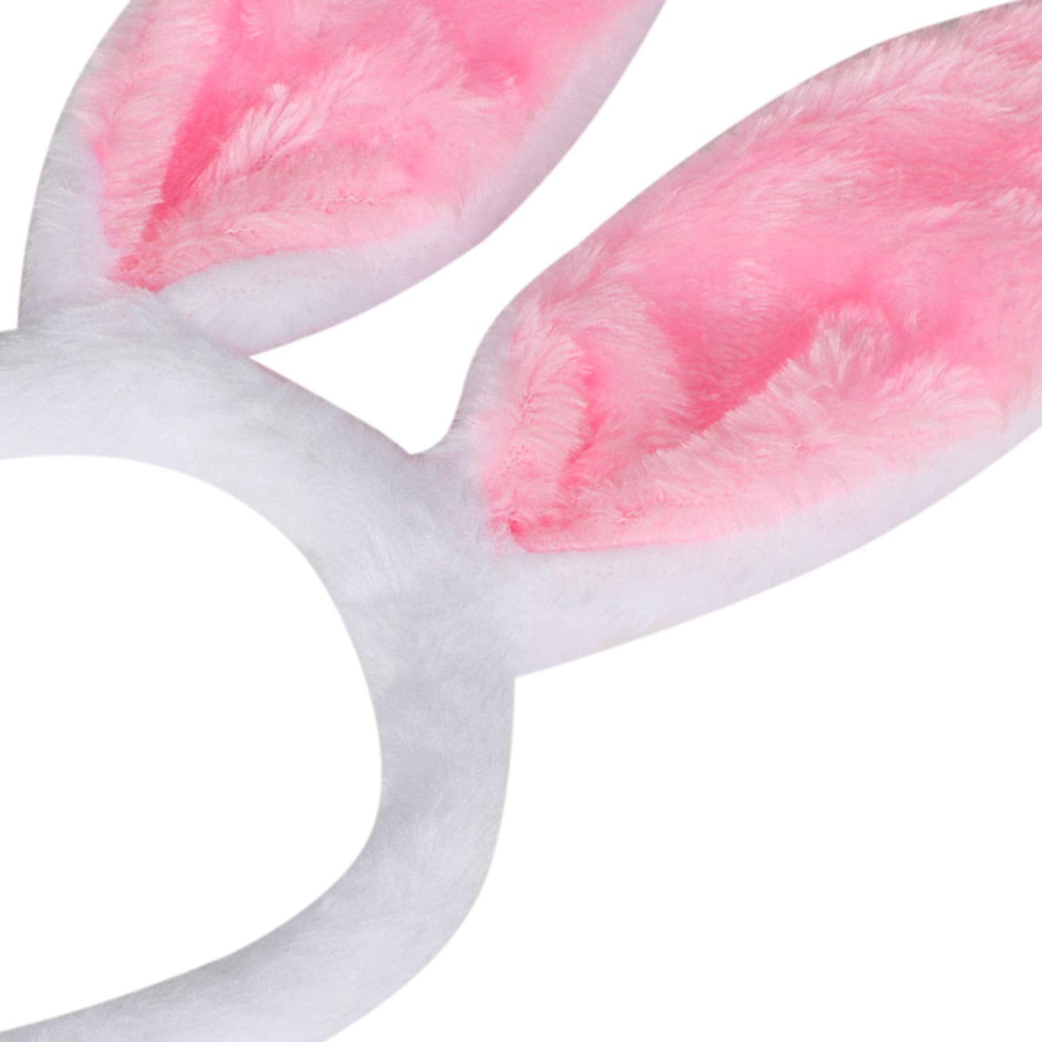 Fascia Orecchie Da Coniglio - Peluche Rosa E Bianco, Regolabile, Per Costumi E Feste - Foto 11