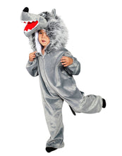 Carica l&#39;immagine nel visualizzatore di Gallery, F49 Taglia 3-4A (98-104cm) Costume da Lupo per bambini, 3-4 Anni, Grigio - Ilgrandebazar