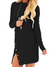 Carica l&#39;immagine nel visualizzatore di Gallery, Auxo Vestito Maglione Donna Inverno Elegante Collo Alto Abito Slim Aderente... - Ilgrandebazar