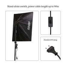 Carica l&#39;immagine nel visualizzatore di Gallery, ESDDI Softbox Set Luci Studio Fotografico Luce Continua Kit 85W 1 set - Ilgrandebazar
