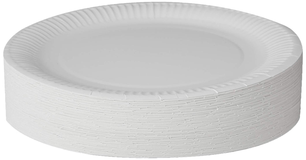 Ckone - Confezione da 100 piatti di carta grandi Large, White - Ilgrandebazar