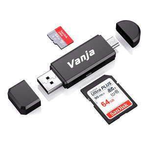 Vanja Lettore di Schede Memoria SD/Micro SD, Adattatore Micro USB OTG e... - Ilgrandebazar