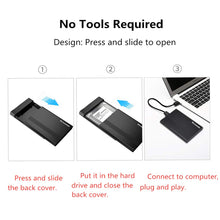 Carica l'immagine nel visualizzatore di Gallery, GeekerChip 2.5 inch USB 3.0 HDD SSD Case Esterno per Disco Rigido 7-9.5mm...