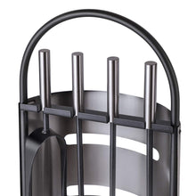 Carica l&#39;immagine nel visualizzatore di Gallery, Set di Strumenti per Caminetti 4 Pezzi, Porta Attrezzi, Paletta, Pinza,... - Ilgrandebazar