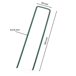 50 Picchetti Telo Pacciamatura Novità 2019 Zincati Con Trattamento XL, verde - Ilgrandebazar