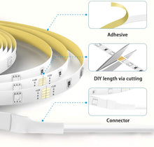 Carica l'immagine nel visualizzatore di Gallery, Govee Striscia LED, Smart 5m WiFi RGB Compatibile con Alexa e Google Assistant, App Controllato Musica, Multicolore per casa, Bar, Festa,12V 1.5A