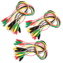Carica l&#39;immagine nel visualizzatore di Gallery, Gebildet Cavi di prova da 30 pezzi con clip a coccodrillo Cavo prova...