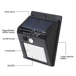 flintronic Luce solare a LED, Luci Solari da Esterni, 20 LED #1 20 Led - Ilgrandebazar