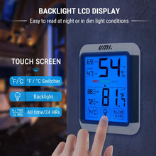 Carica l'immagine nel visualizzatore di Gallery, UMI. Essentials - Igrometro Digitale Termometro Interno Misuratore di Temperatura e umidità Ambiente con Retroilluminazione per Casa