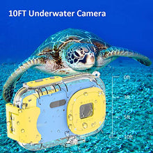 Carica l&#39;immagine nel visualizzatore di Gallery, Fotocamera per Bambini Macchina Fotografica Subacquea Blu