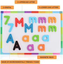 Carica l'immagine nel visualizzatore di Gallery, Herefun Lettere e Numeri per Bambini, 212Pcs Kit di Lettere, Gioco di Apprendimento Alfabeto Giocattoli Educativi per Bambini, Lettere in Schiuma per Bambini