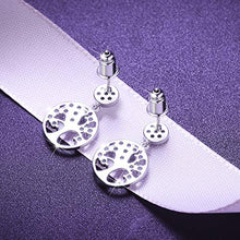 Carica l&#39;immagine nel visualizzatore di Gallery, LEVIOLET gioielli con motivo dell’albero della vita, orecchini in argento... - Ilgrandebazar