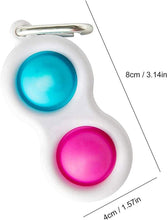 Carica l'immagine nel visualizzatore di Gallery, langjiao Simple Dimple Fidget Toy Agitarsi Giocattoli sensoriali per Bambini e Adulti, Fidget Toys Antistress Mini Portachiavi,Pendente Giocattoli con ridurre ansia e Stress