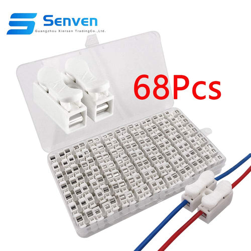 Senven®Morsettiera Terminale a Molla Rapida 62pcs 10a, Connettore a Molla... - Ilgrandebazar
