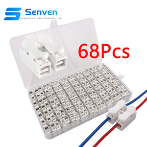 Senven®Morsettiera Terminale a Molla Rapida 62pcs 10a, Connettore a Molla... - Ilgrandebazar