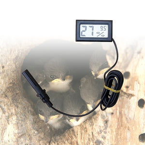 Gosear LCD Digitale Embedded Termometro Igrometro con Sonda Esterna per... - Ilgrandebazar